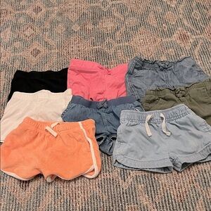 Big Bundle of 8 Girls size 2T/24 month Shorts